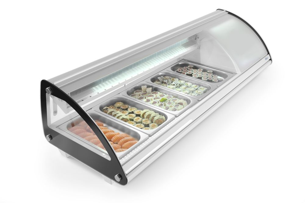 Display sushi 5x GN 1/3, Arktic, 230V/160W, 1307x445x(H)327mm