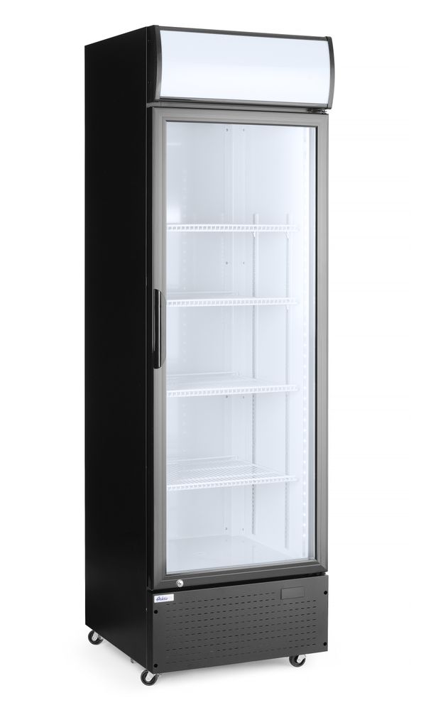 Frigorifero per bar posteriore con pannello retroilluminato, porta singola, Arktic, 254L, Nero, 220-240V/250W, 578x605x(H)1980mm