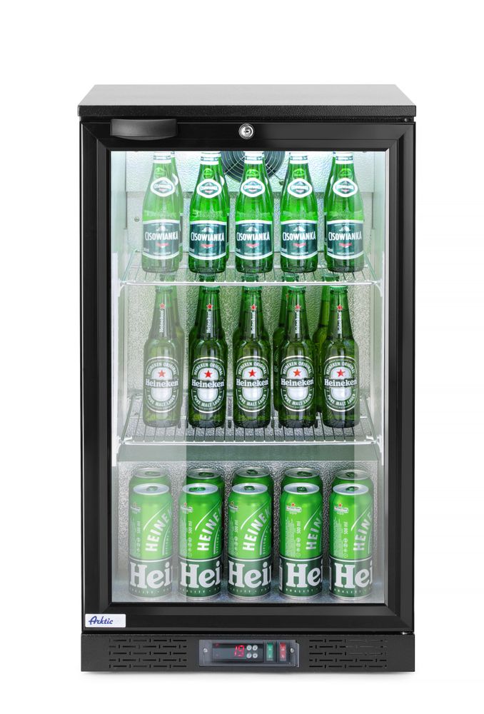 Frigorifero per barra posteriore a porta singola, Arktic, 103L, Nero, 220-240V/120W, 500x530x(H)865mm
