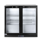 Frigorifero posteriore da bar con doppio sportello, Arktic, 180L, Nero, 220-240V/160W, 900x540x(H)890mm
