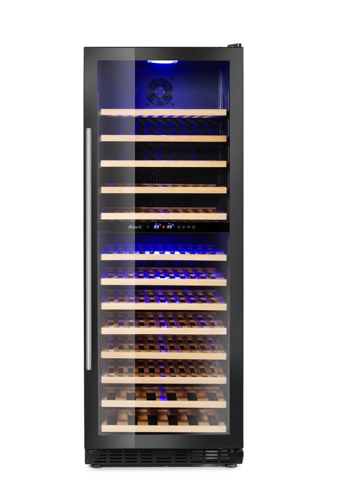 Cantinetta per vini, 2 zone, 135 bottiglie, Arktic, 387L, 220-240V/130W, 595x675x(H)1625mm