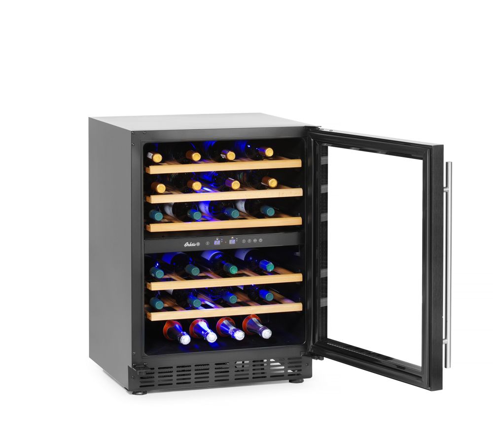 Cantinetta per vini, 2 zone, 46 bottiglie, Arktic, 133L, 220-240V/90W, 595x646x(H)830mm