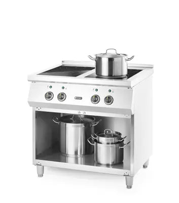 Cucina ad induzione con 4 piani cottura, HENDI