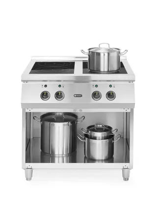 Cucina ad induzione con 4 piani cottura, HENDI