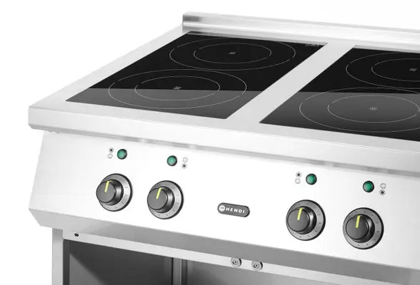 Cucina ad induzione con 4 piani cottura, HENDI