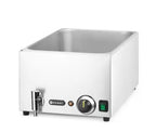Set ranger: Bain-marie con rubinetto di scarico + 3x GN 1/3 con coperchio., HENDI