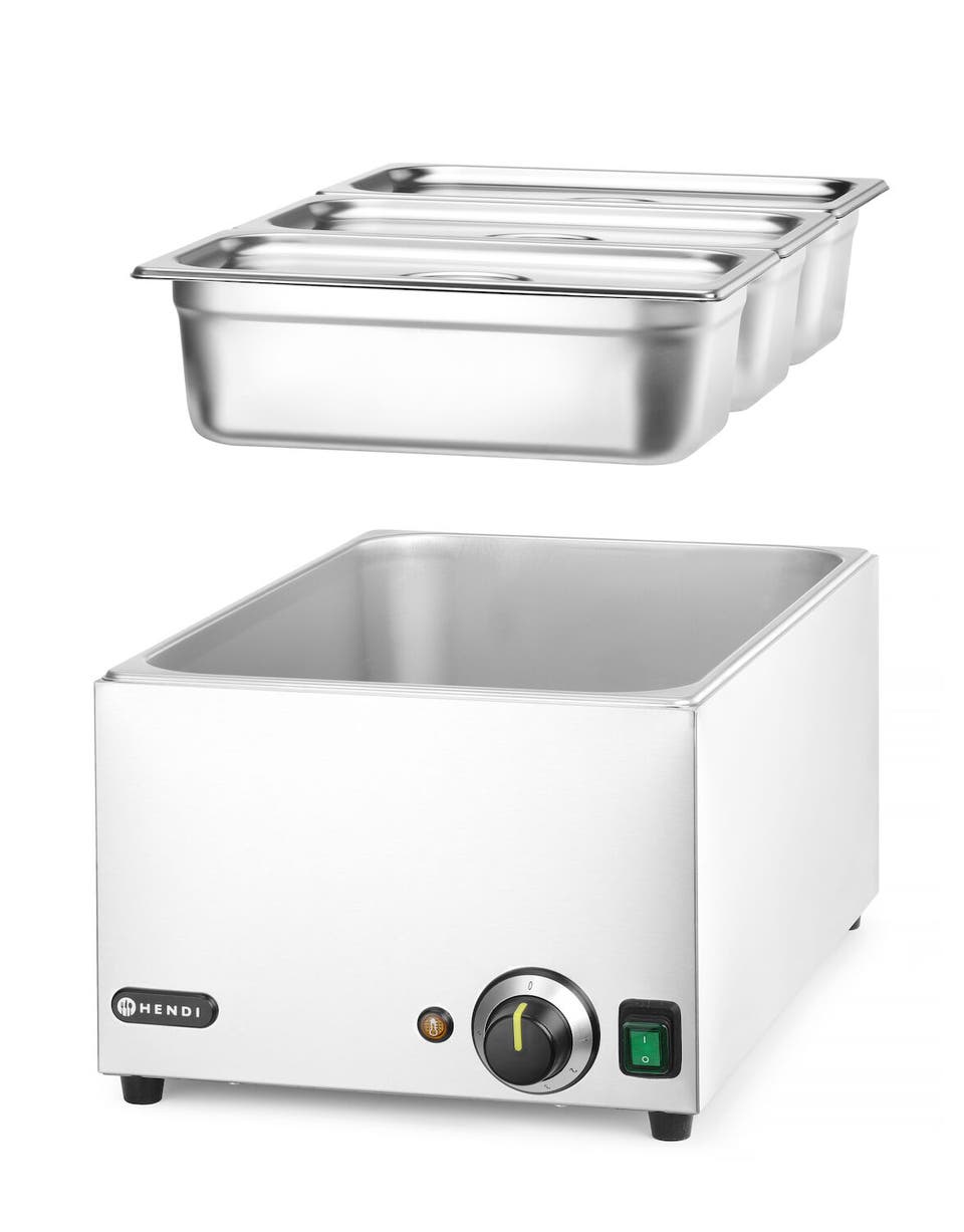Set: Bain-marie HENDI RANGER + 3x GN 1/3 con coperchio., HENDI