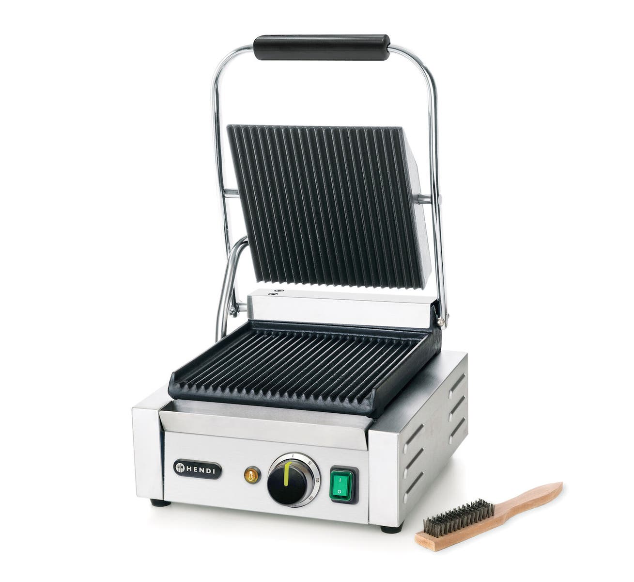 Grill a contatto- versone singola, HENDI, sopra e sotto rigata