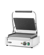 Grill a contatto "Panini", HENDI, sopra rigata e sotto liscia