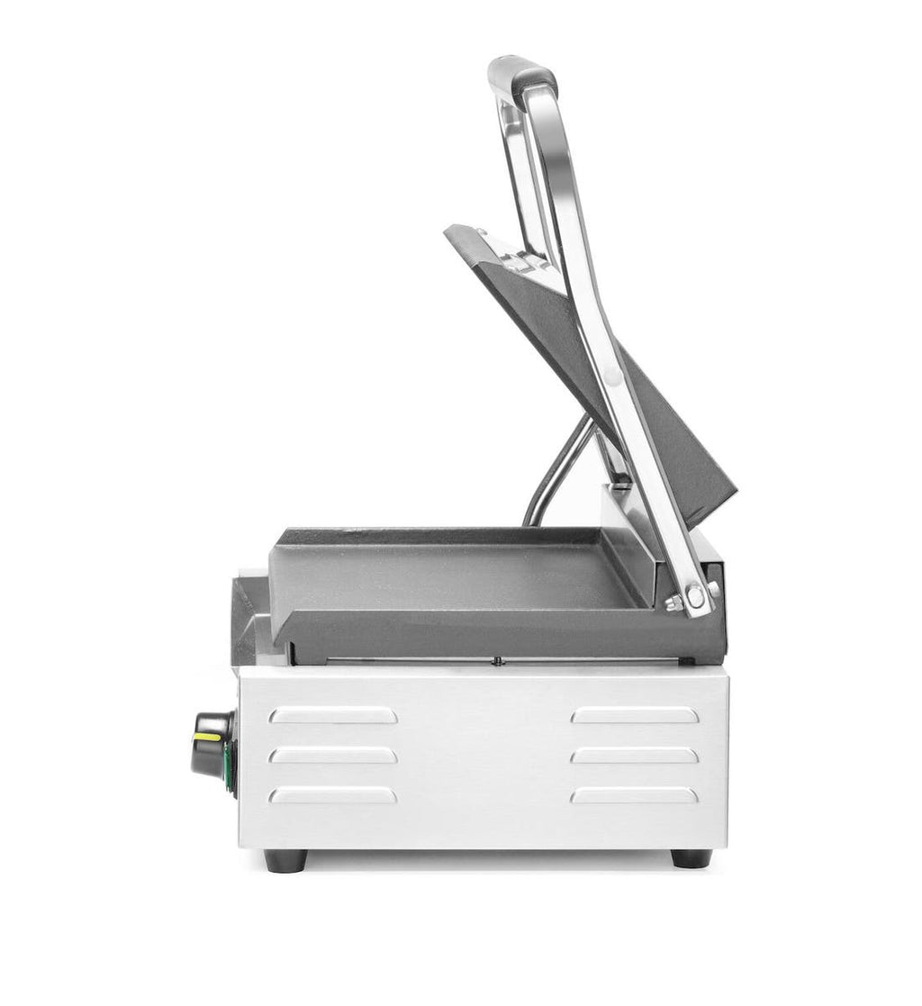 Grill a contatto "Panini", HENDI, sopra rigata e sotto liscia