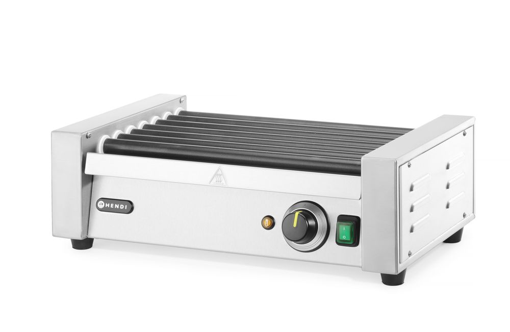 Grill rotante per salsicce - una zona, HENDI, 7 rulli, 230V/740W, 525x365x(H)176mm