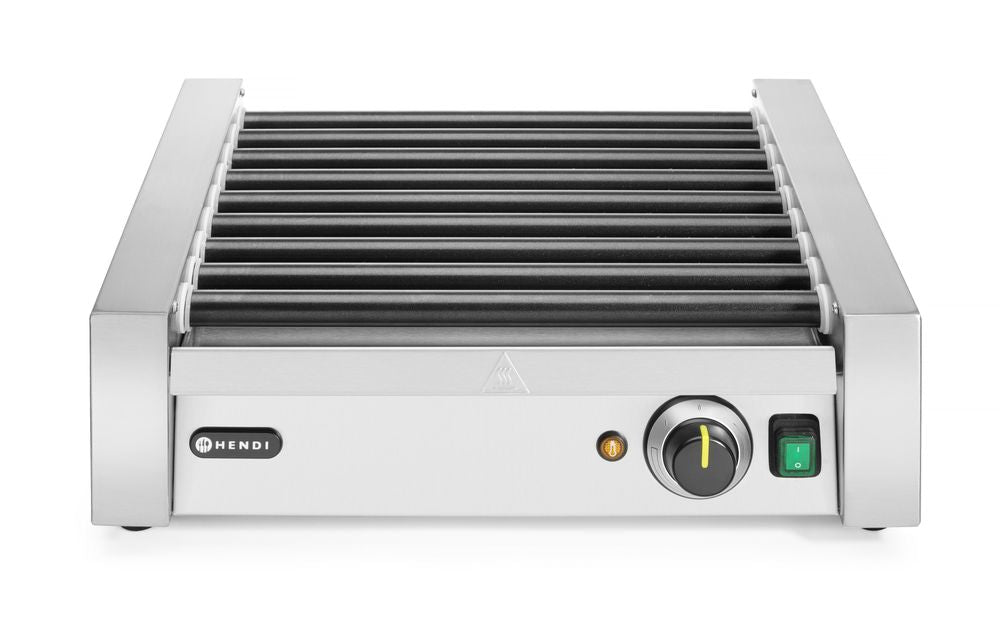 Grill rotante per salsicce - una zona, HENDI, 9 rulli, 230V/940W, 520x425x(H)175mm