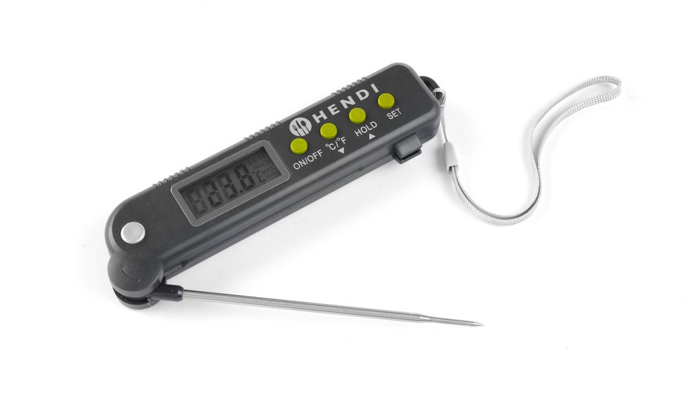 Termometro con sonda ripieghevole, HENDI, 160x40x(H)25mm