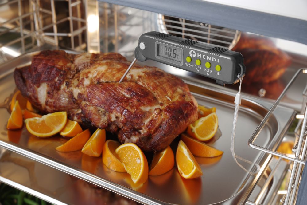 Termometro con sonda ripieghevole, HENDI, 160x40x(H)25mm