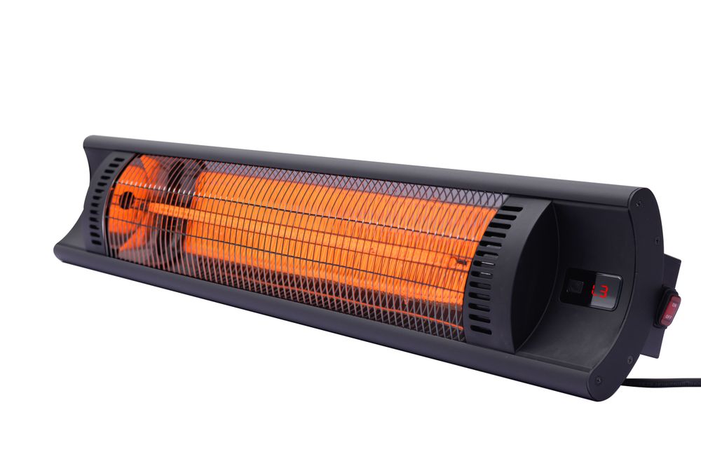 Riscaldatore da esterno a infrarossi Bola, HENDI, Nero, 230V/2500W, 912x185x(H)174mm