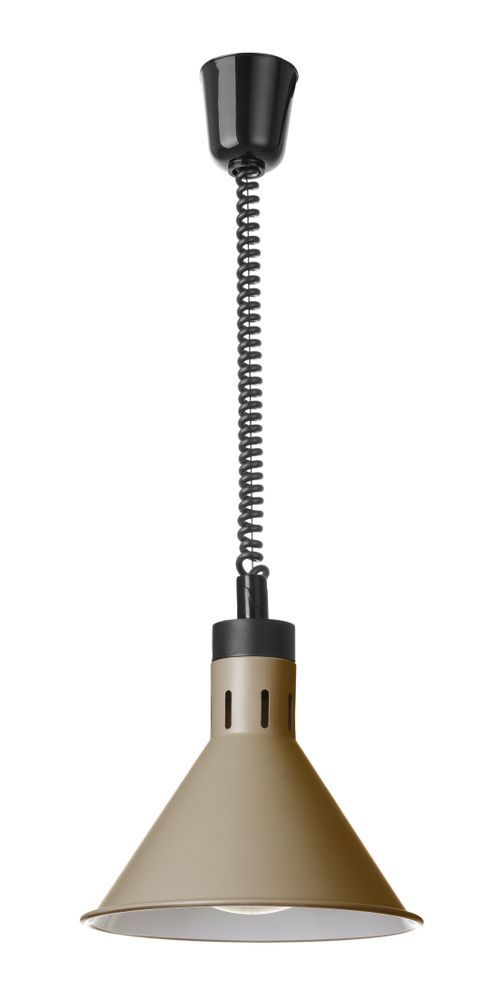 Lampada termica conica regolabile, HENDI, Beige, 230V/250W, ⌀275x(H)250mm