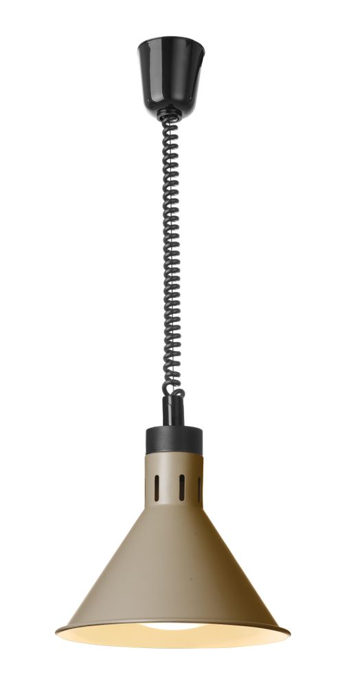 Lampada termica conica regolabile, HENDI, Beige, 230V/250W, ⌀275x(H)250mm