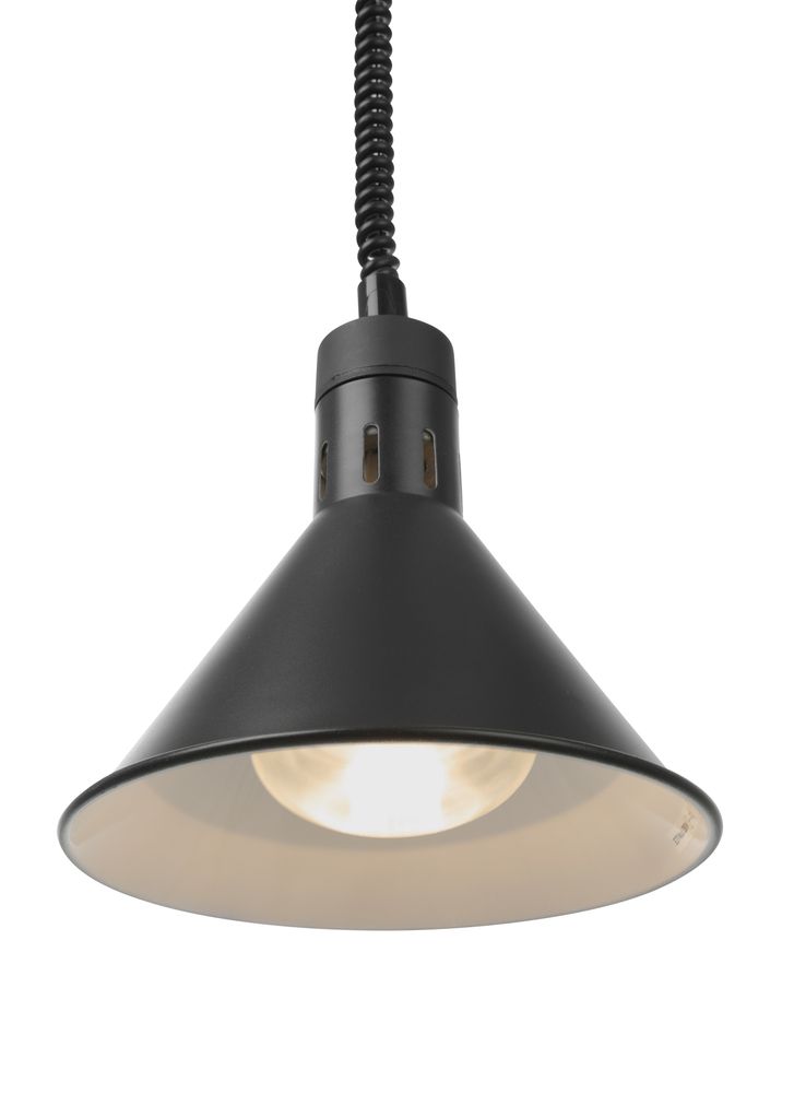 Lampada termica conica regolabile, HENDI, Nero, 230V/250W, ⌀275x(H)250mm