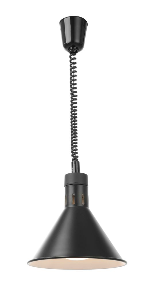 Lampada termica conica regolabile, HENDI, Nero, 230V/250W, ⌀275x(H)250mm