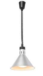 Lampada termica conica regolabile, HENDI, Argento, 230V/250W, ⌀275x(H)250mm