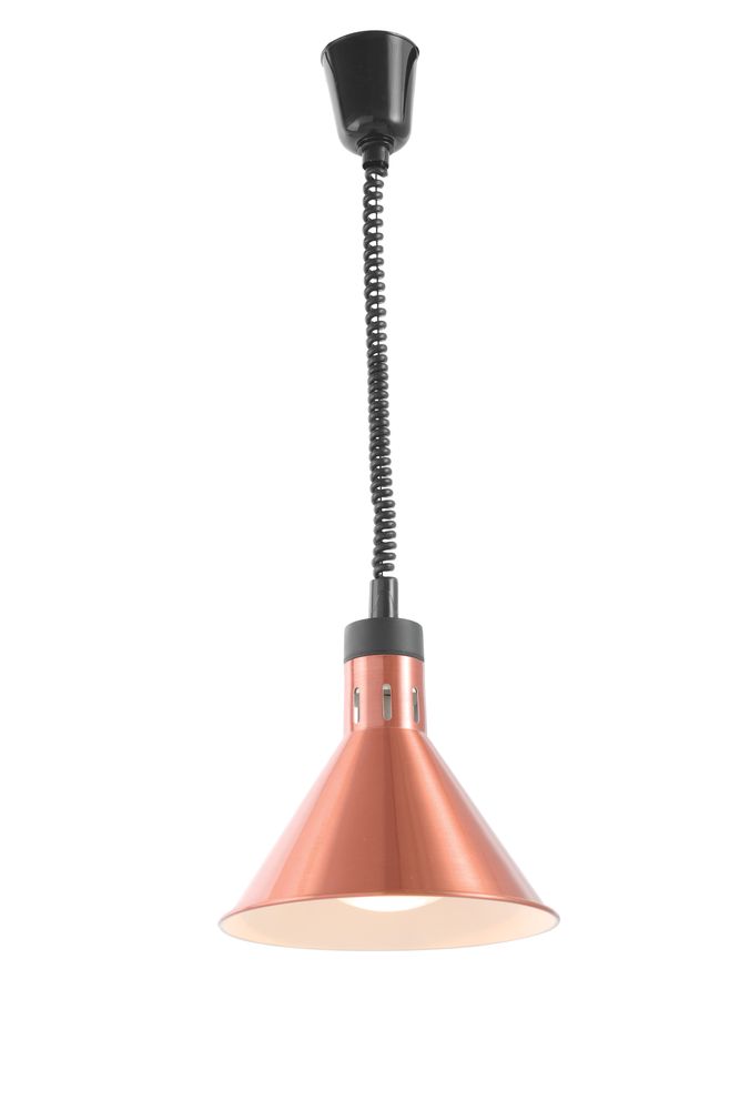 Lampada termica conica regolabile, HENDI, Rame, 230V/250W, ⌀275x(H)250mm