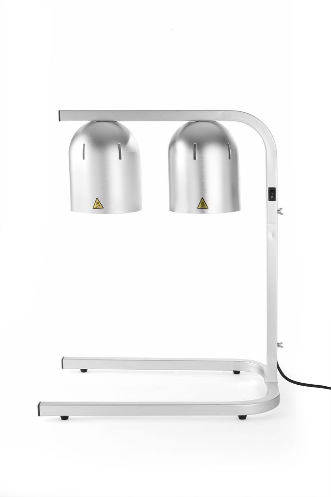 Scaldavivande a lampade infrarosse, 2, HENDI, Argento, 230V/250W, 453x360x(H)790mm