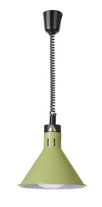 Lampada termica conica regolabile, HENDI, Verde, 230V/250W, ⌀275x(H)250mm