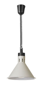 Lampada termica conica regolabile, HENDI, Bianco, 230V/250W, ⌀275x(H)250mm