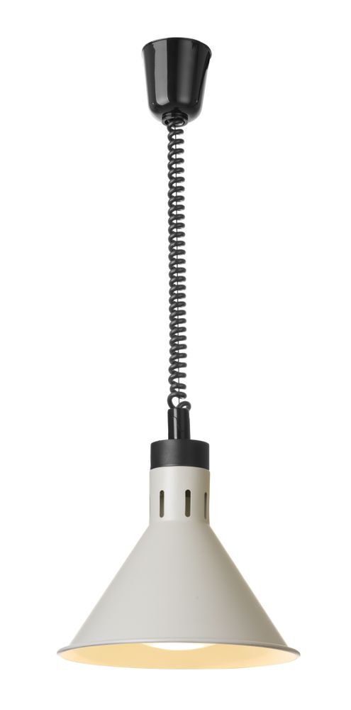 Lampada termica conica regolabile, HENDI, Bianco, 230V/250W, ⌀275x(H)250mm