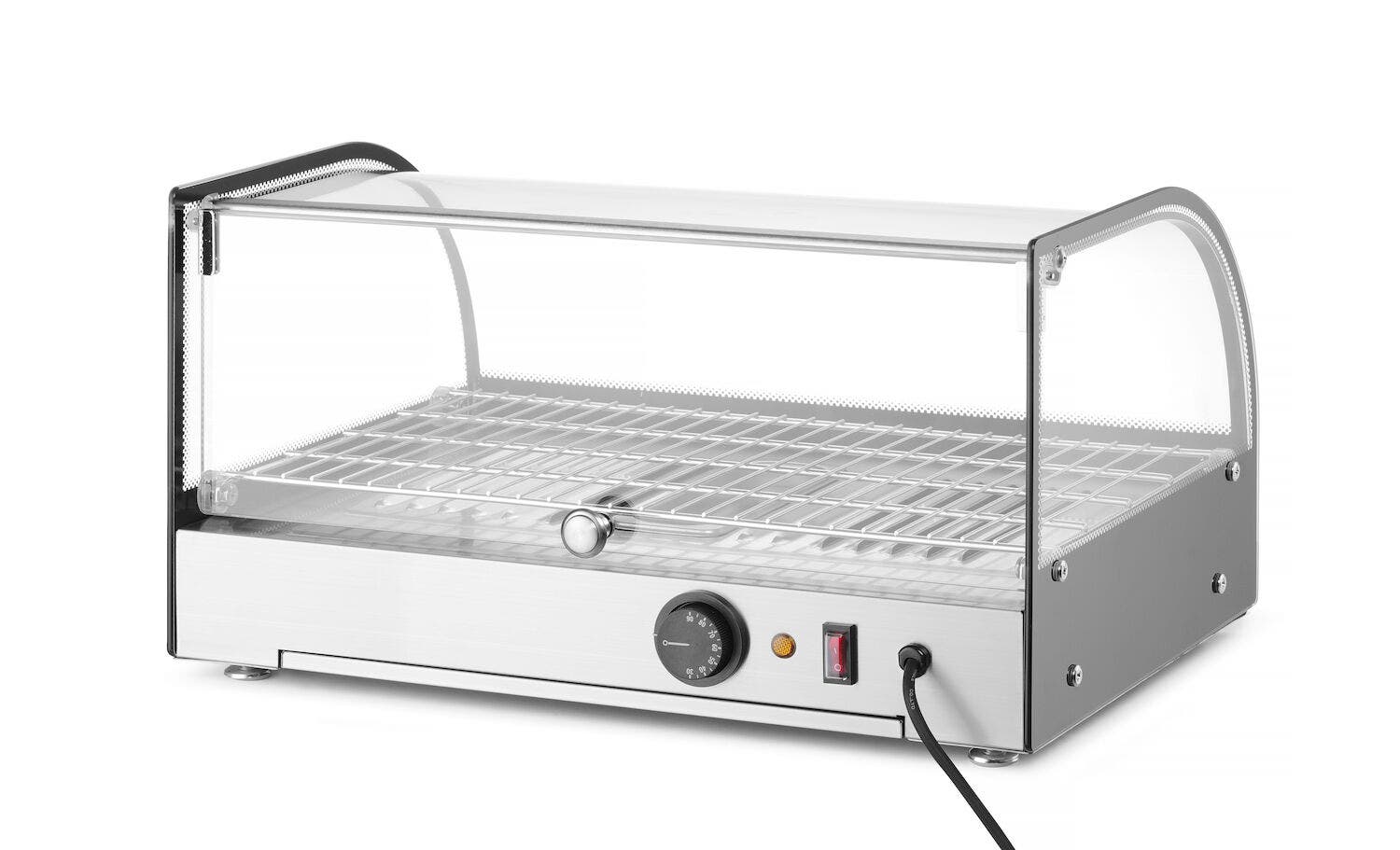 Display da banco riscaldato, HENDI, Singola, Nero