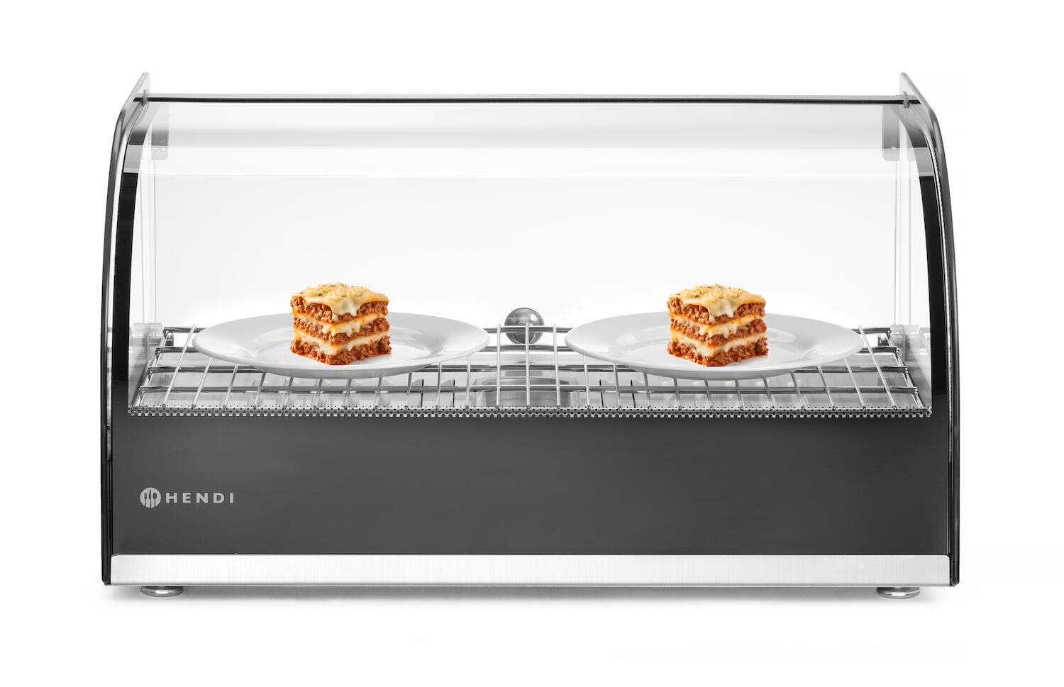 Display da banco riscaldato, HENDI, Singola, Nero