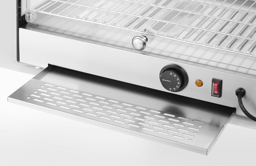 Display da banco riscaldato, HENDI, Singola, Nero