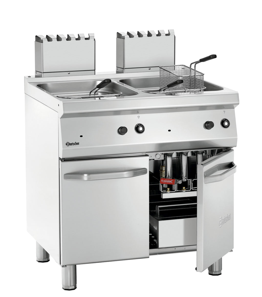 Friggitrice Professionale a gas, 700, B800, 2x15L