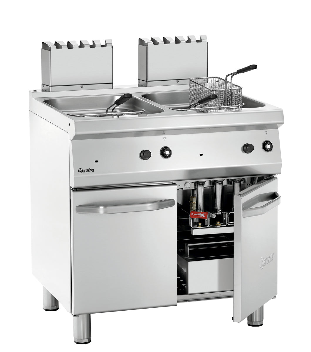 Friggitrice Professionale a gas, 700, B800, 2x15L