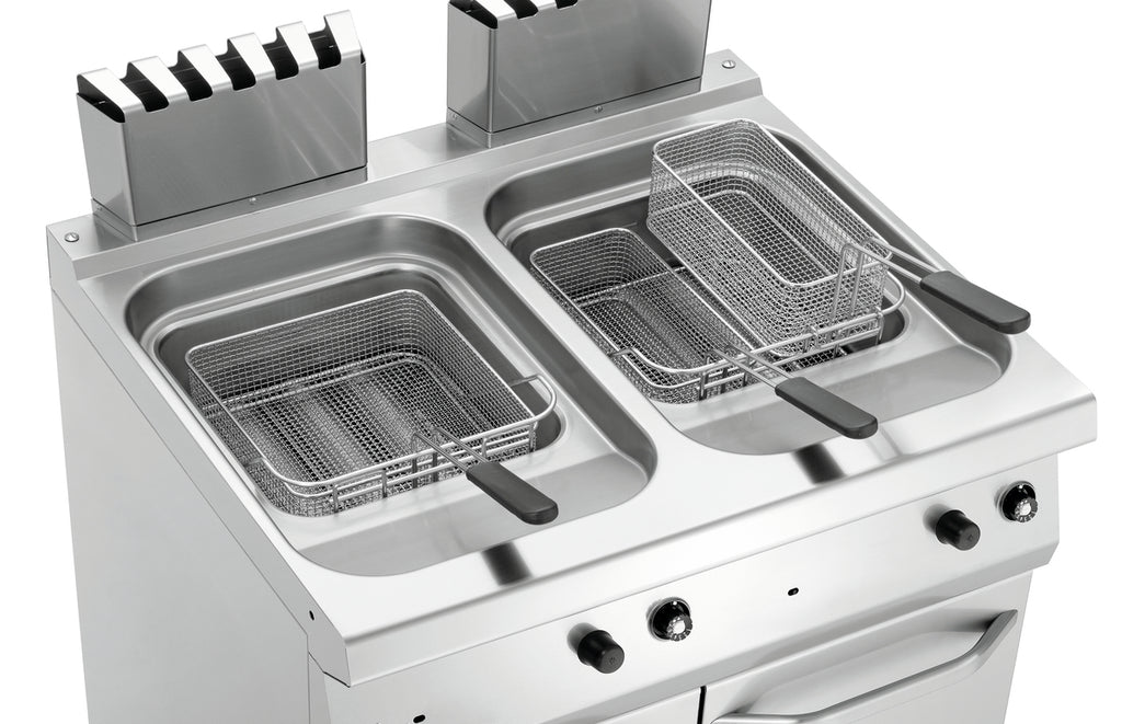 Friggitrice Professionale a gas, 700, B800, 2x15L