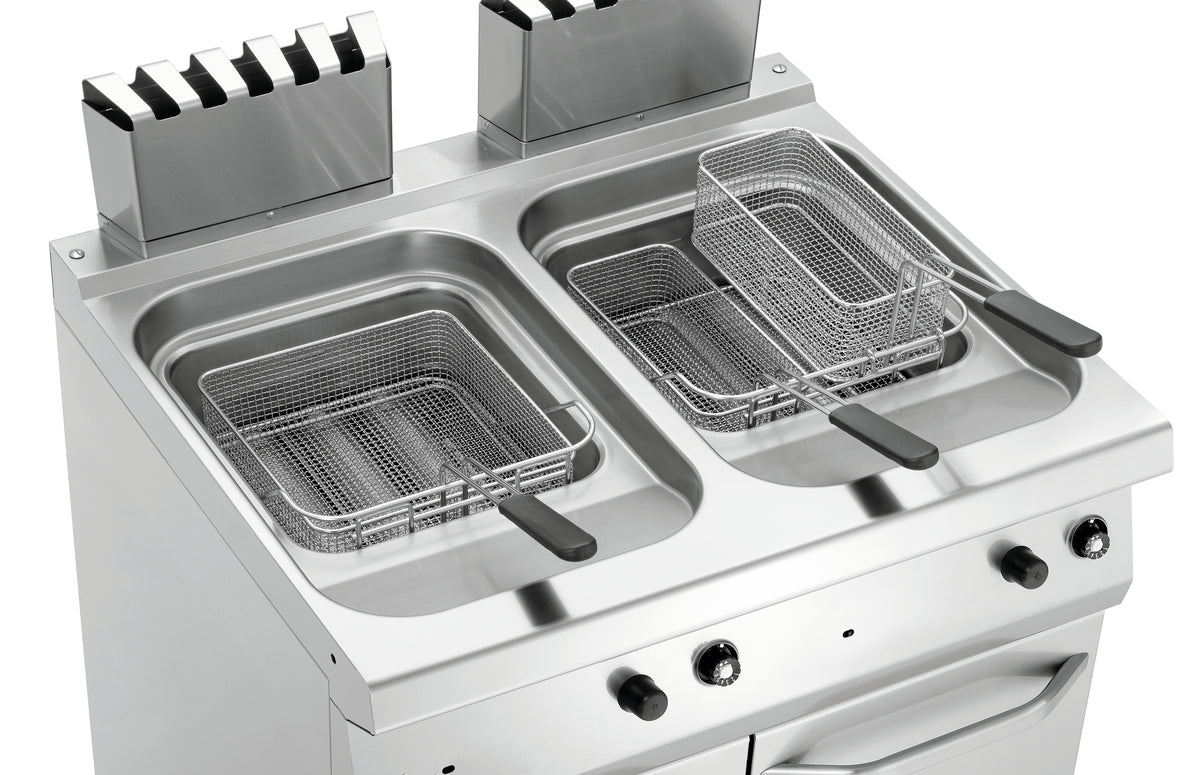 Friggitrice Professionale a gas, 700, B800, 2x15L