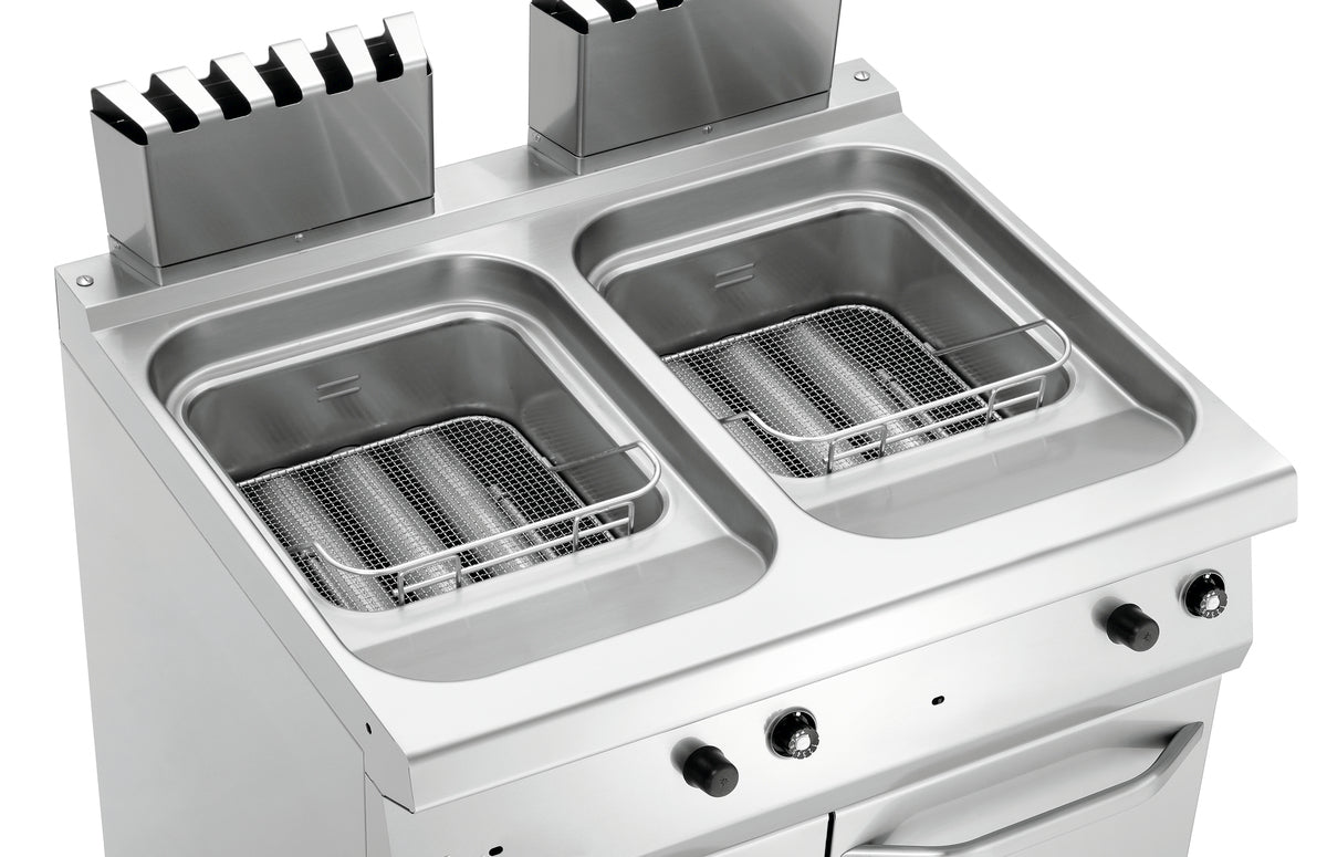Friggitrice Professionale a gas, 700, B800, 2x15L
