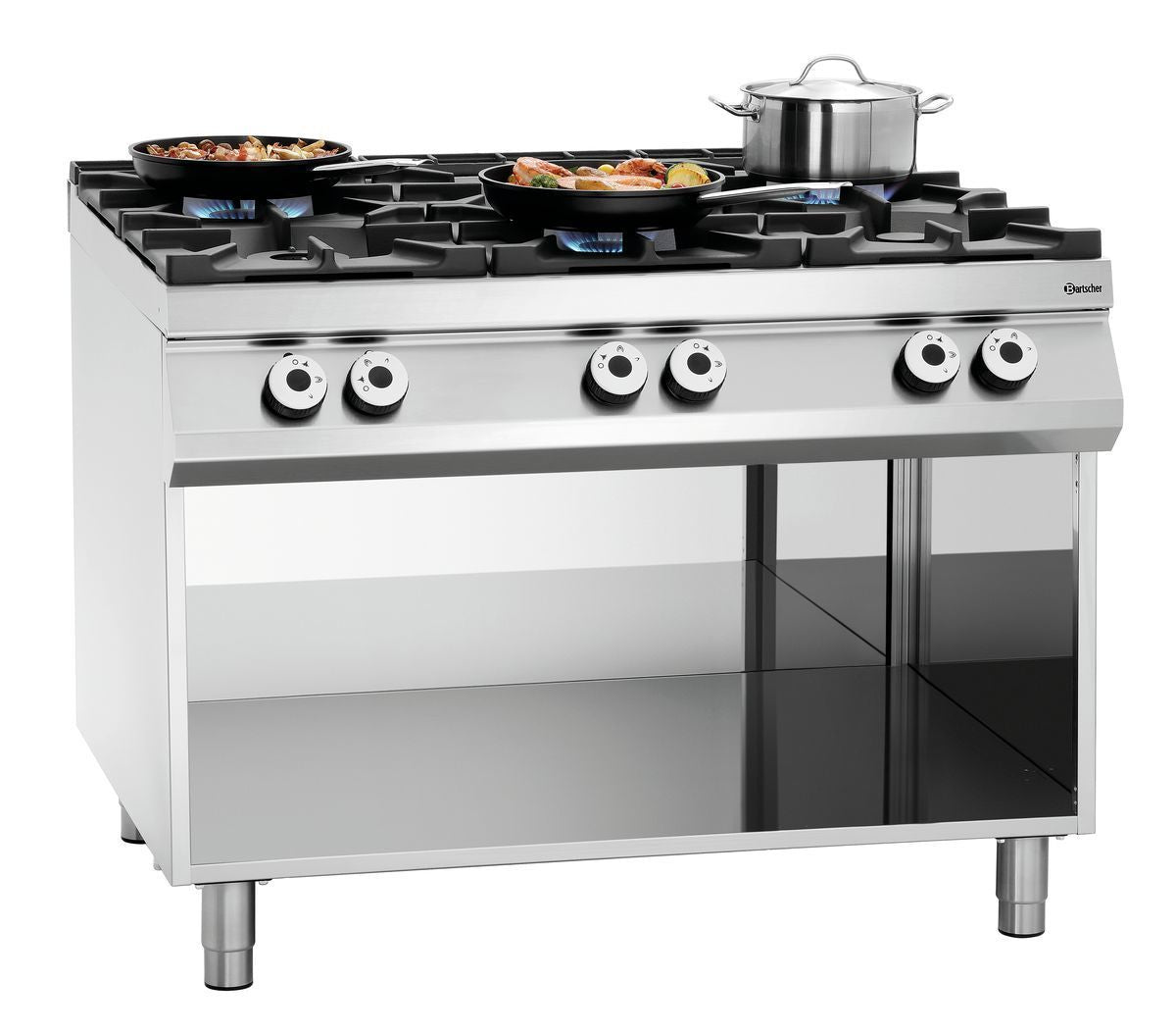 Cucina a gas a 6 fuochi, UO