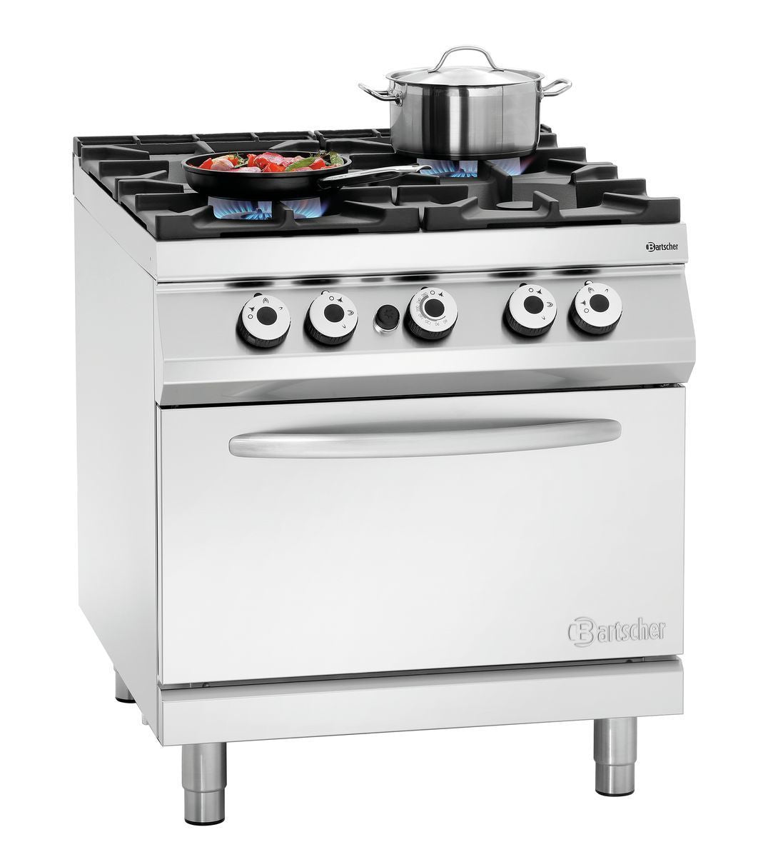 Cucina a gas 900, B800, 4FL, GBO 2/1GN