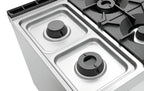 Cucina a gas a 4 fuochi, EBO 2/1GN