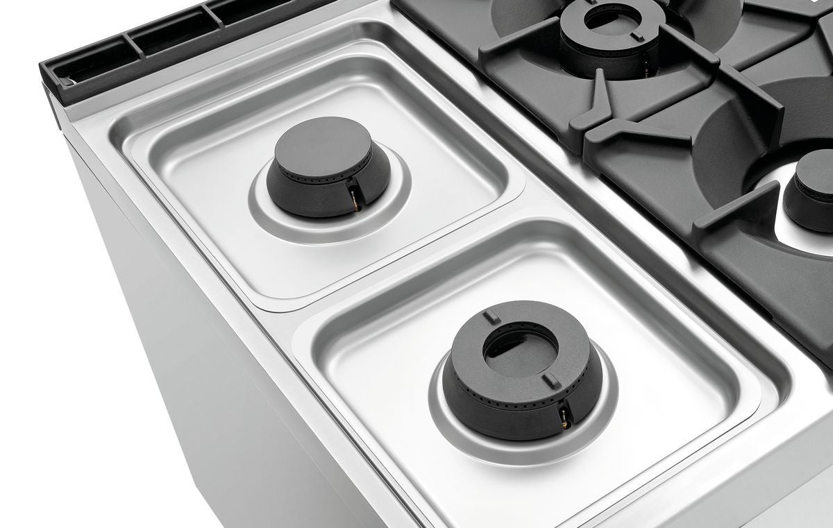 Cucina a gas a 4 fuochi, EBO 2/1GN