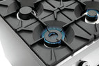 Cucina a gas a 4 fuochi, EBO 2/1GN