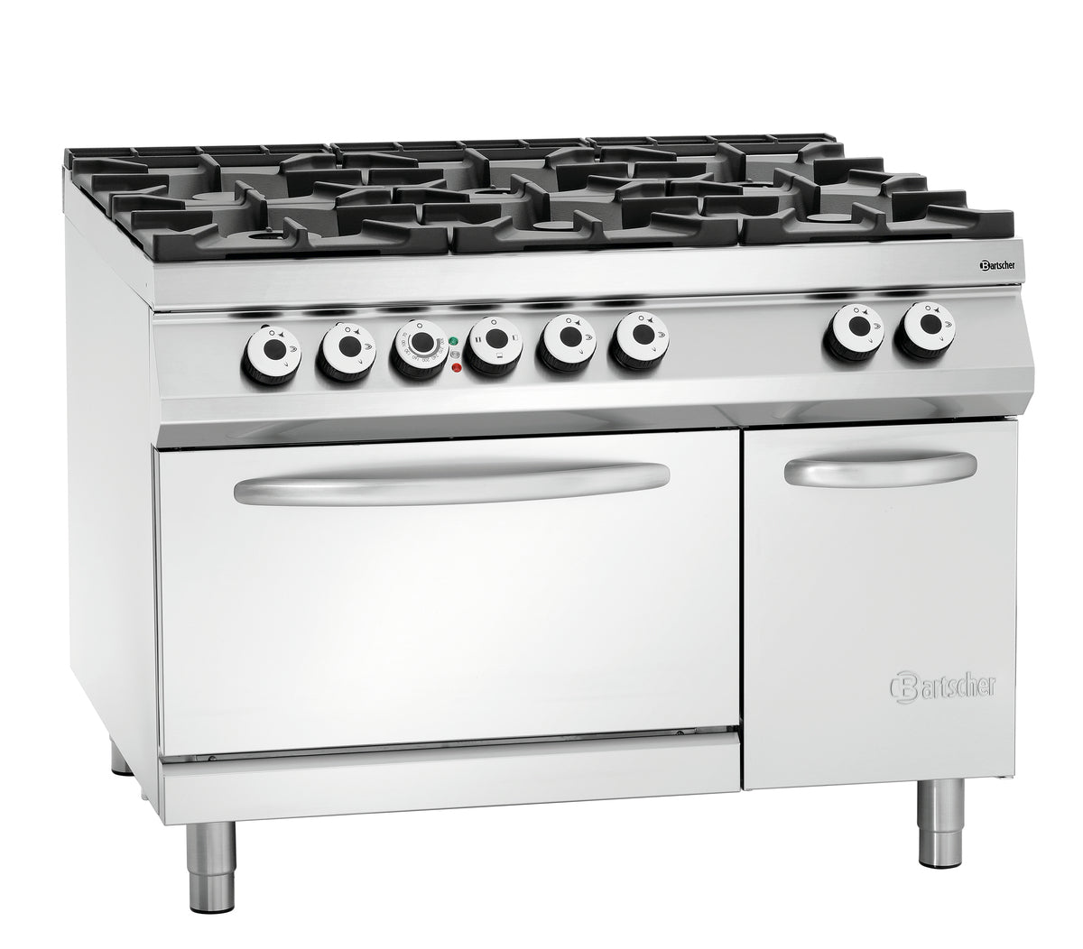 Cucina a gas a 6 fuochi, EBO 2/1GN, NS
