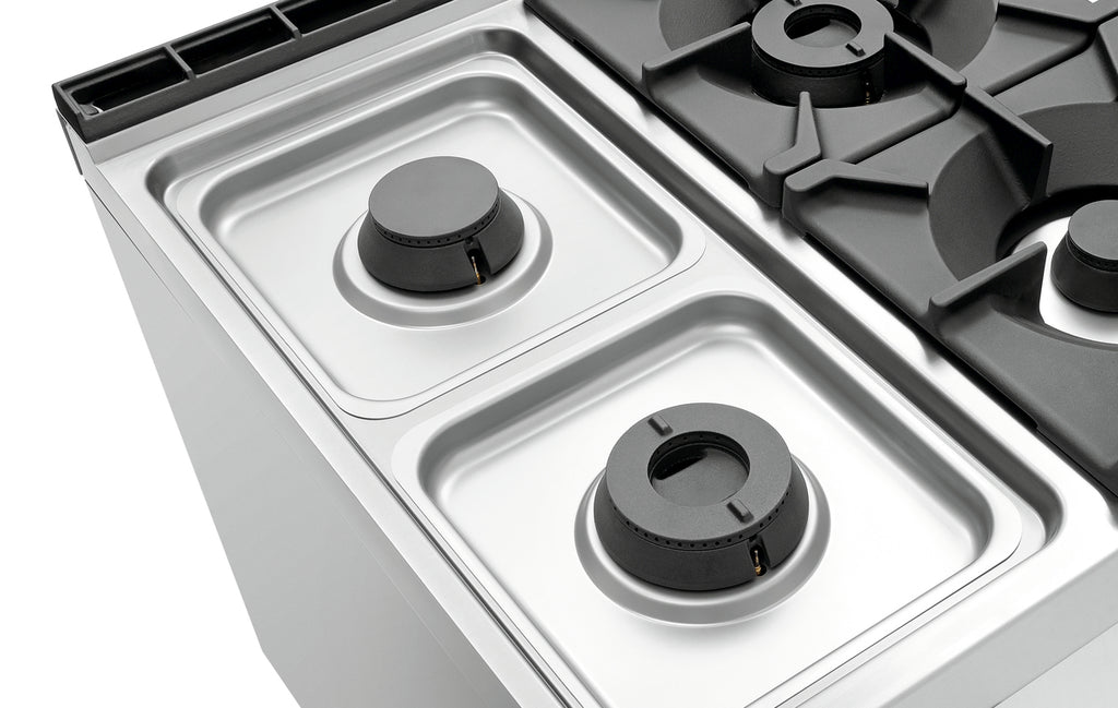 Cucina a gas a 6 fuochi, EBO 2/1GN, NS