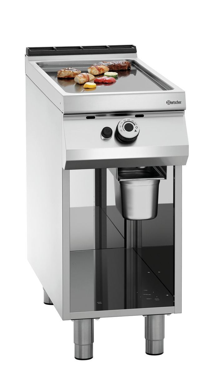 Piastra Elettrica Professionale a gas per grilliare, liscia, OU