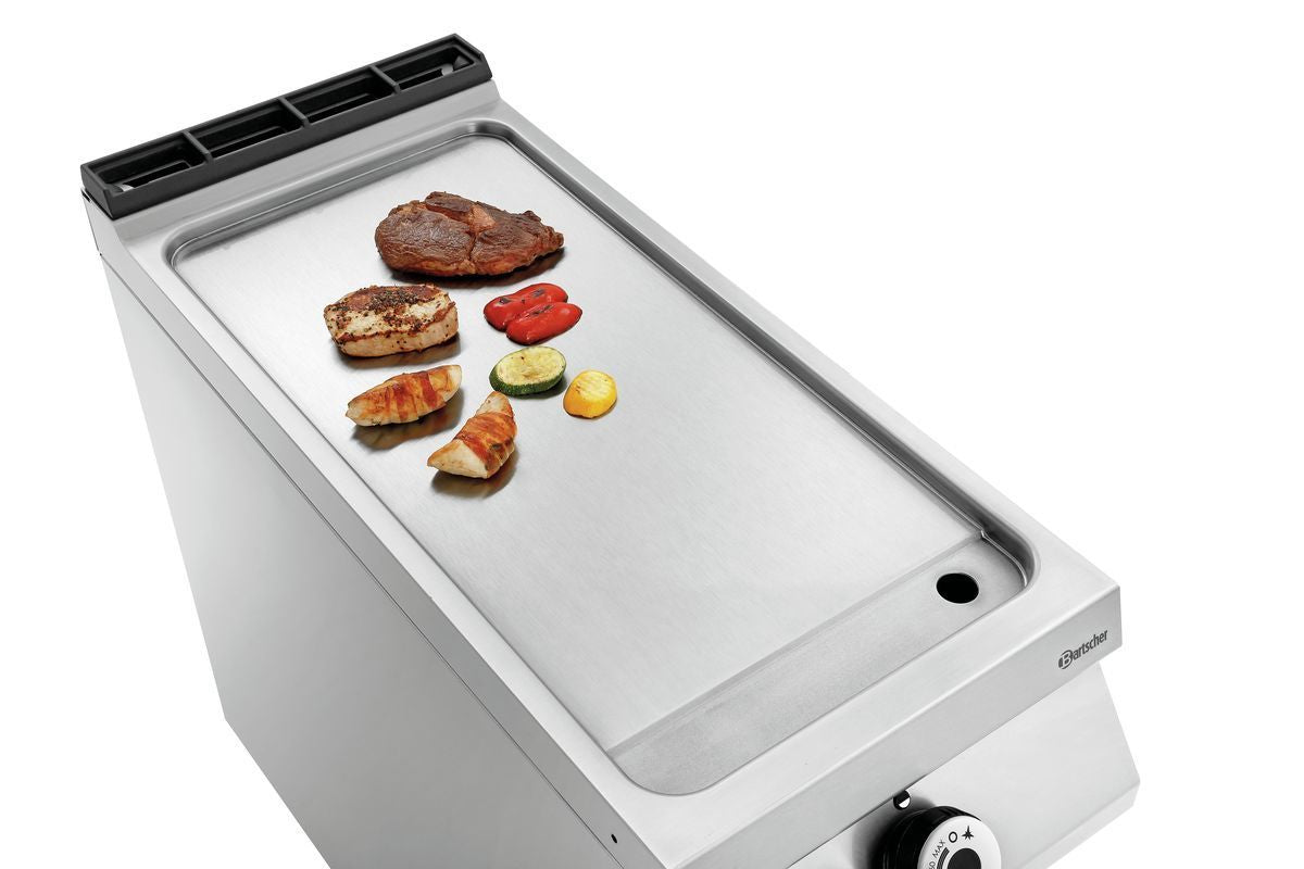 Piastra Elettrica Professionale a gas per grilliare, liscia, OU