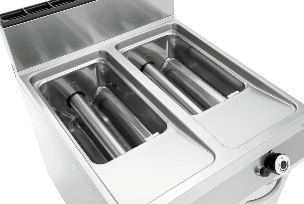 Friggitrice  Professionale verticale a gas, 2 vasche