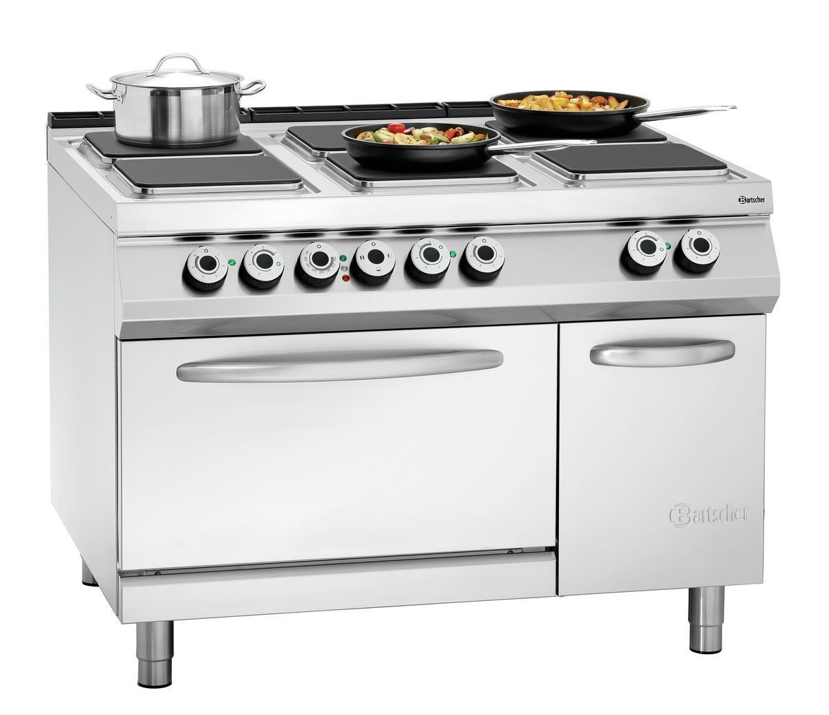 Cucina elettrica a 6 piastre, EBO 2/1GN