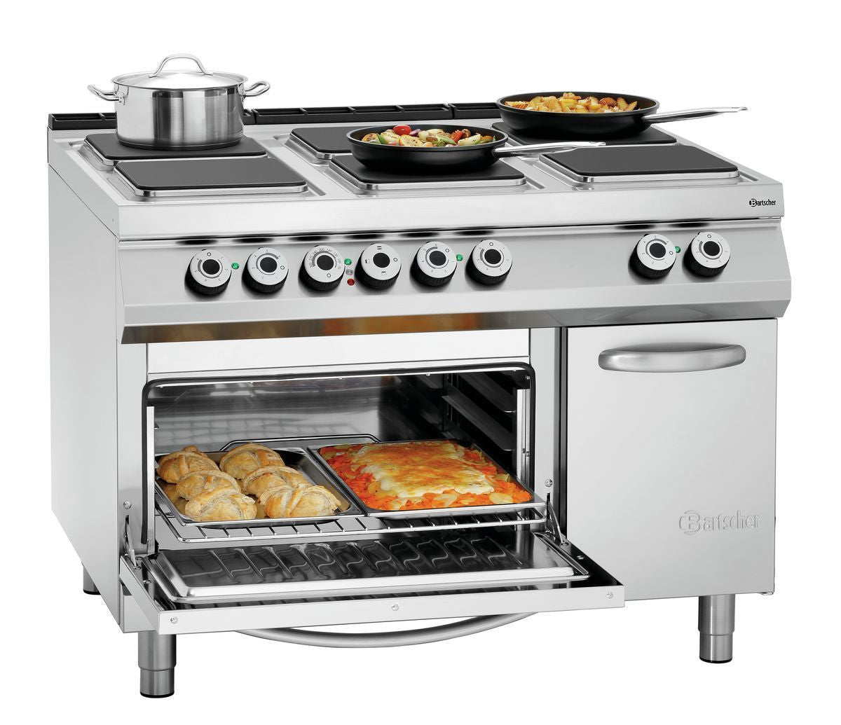 Cucina elettrica a 6 piastre, EBO 2/1GN