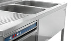 Lavello centro 700, B1600 2 vasche RE